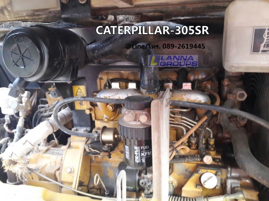 ขายรถขุดCATERPILLAR-305SR เครื่องยนต์มิตซูบิชิ-K4N จำนวน 4 สูบ ,คอนโทรลน้ำมัน , ปั๊มนิ้ว , แทรคเหล็ก