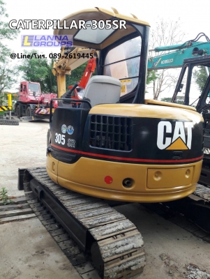 ขายรถขุดCATERPILLAR-305SR เครื่องยนต์มิตซูบิชิ-K4N จำนวน 4 สูบ ,คอนโทรลน้ำมัน , ปั๊มนิ้ว , แทรคเหล็ก