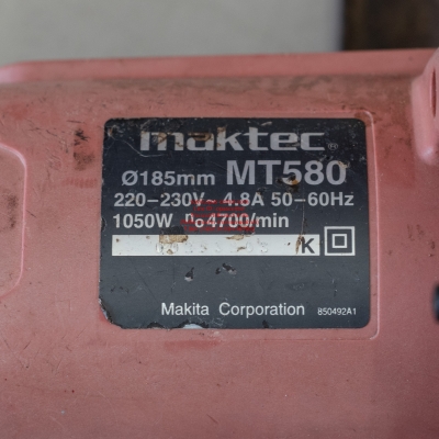 เลื่อยวงเดือน Maktec แท้ 7 นิ้ว รุ่น MT580 สภาพดี พร้อมใช้งาน