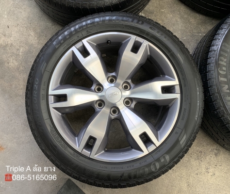 ล้อแม็ก Ford Everest ขอบ 20 แถมยาง 265-50-20 Goodyear ปลายปี 17 ล้อแม็ก Ford Everest ขอบ 20 แถมยาง 265-50-20 Goodyear ปลายปี 17