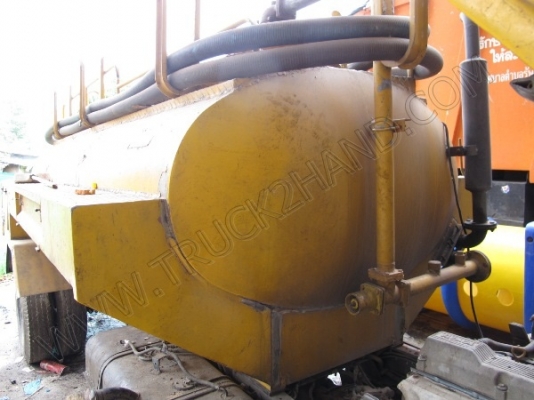 รถบรรทุก 6 ล้อ บรรทุกสิ่งปฎิกูล(รถประมูลจากเทศบาล มีชุดจดทะเบียนพร้อม)ถังเก็บ/แท้งค์เป็นเนื้อสเตนเลส อุปกรณ์ดูด-ส่งพร้อมทำงาน