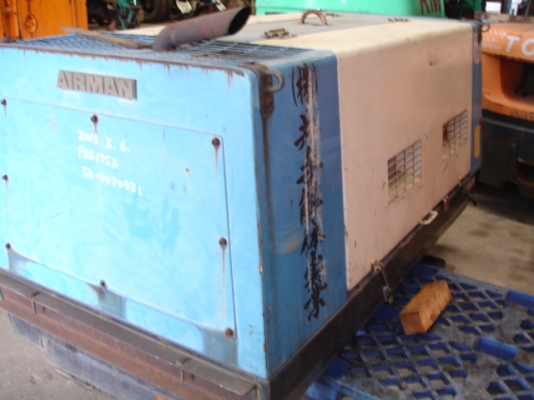 ปั้มลมมือสองนำเข้าจากญี่ปุ่น AIRMAN PDS175S สภาพสวย ราคาถูกครับ