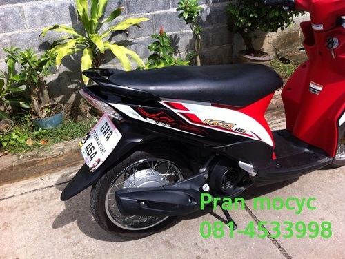 ขายyamaha mio 115 iสีขาวดำเเดง ปี2555