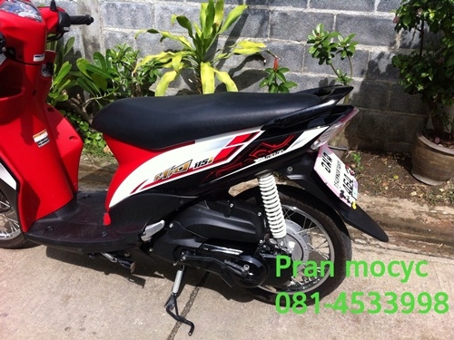 ขายyamaha mio 115 iสีขาวดำเเดง ปี2555