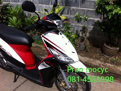 ขายyamaha mio 115 iสีขาวดำเเดง ปี2555