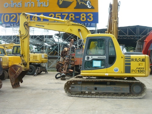 รถขุด Komatsu PC130-6 รถเก่านอกนำเข้าจากญี่ปุ่น สวยกิ๊บ ไม่มีที่ติ 087 900-0077