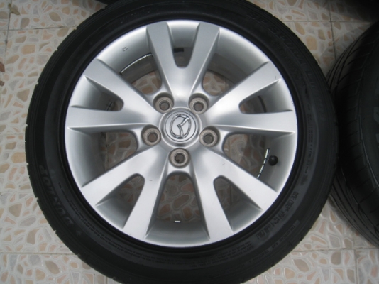 ขายล้อแม็ก Mazda3 16"x6.5" et 52.5 5รู114.3+ยางปี11,12 (081-3747940)