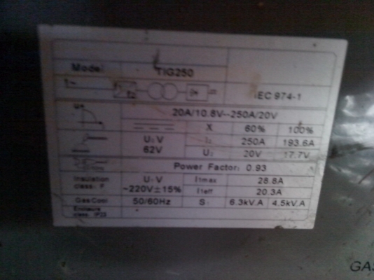 ขายเครื่องเชื่อม inverter cliff tig250