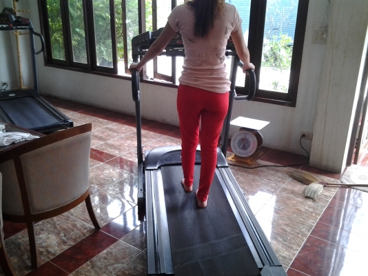 ขายลู่วิ่งไฟฟ้า ยี้ห้อ HORIZON FITNESS มอเตอร์2แรง ลดราคาเหลือเพียง 10,500 บาท