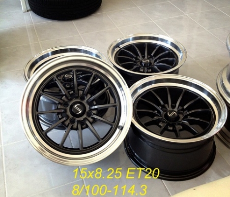 ขายล้อมือหนึ่ง ลาย OLD15 ขอบ 15x8.25 ออฟ20 ใส่ 4/100-114.3 ออกเรโทรนิดๆ ครับ