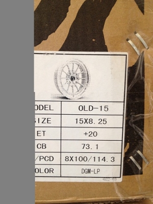 ขายล้อมือหนึ่ง ลาย OLD15 ขอบ 15x8.25 ออฟ20 ใส่ 4/100-114.3 ออกเรโทรนิดๆ ครับ ขายล้อมือหนึ่ง ลาย OLD15 ขอบ 15x8.25 ออฟ20 ใส่ 4/100-114.3 ออกเรโทรนิดๆ ครับ