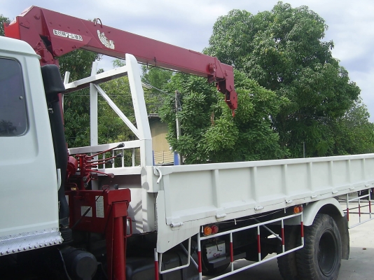 ขายด่วน รถบรรทุก 6 ล้อ HINO ติดเครน ยูนิค 3 ตัน