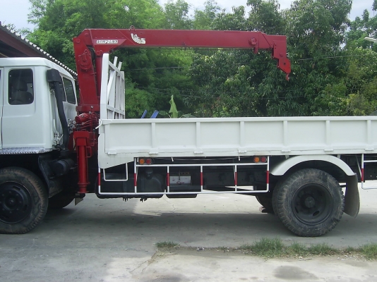 ขายด่วน รถบรรทุก 6 ล้อ HINO ติดเครน ยูนิค 3 ตัน