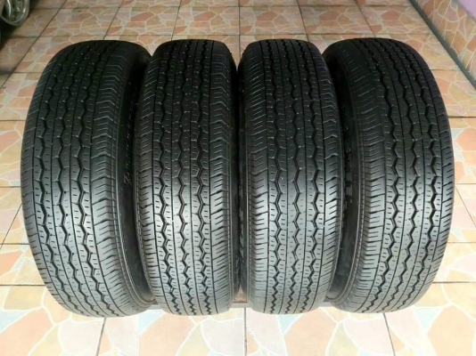 ล้อกะทะเดิมรถตู้ Toyota Comuter ขอบ 15 พร้อมยางเดิม bridgestone RD-613 steel  195R15 ผลิตปลายปี 18(ลงพื้น 19) ทั้งชุด 4,900 เทิร์นได้ใส่ฟรี รับบัตร ส่งทั่วไทย