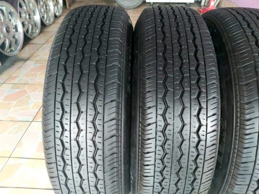 ล้อกะทะเดิมรถตู้ Toyota Comuter ขอบ 15 พร้อมยางเดิม bridgestone RD-613 steel  195R15 ผลิตปลายปี 18(ลงพื้น 19) ทั้งชุด 4,900 เทิร์นได้ใส่ฟรี รับบัตร ส่งทั่วไทย