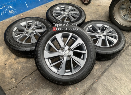 ล้อแม็ก Nissan Almera Sportech ขอบ 15 พร้อมยาง 185-65-15 Bridgestone ปี 18