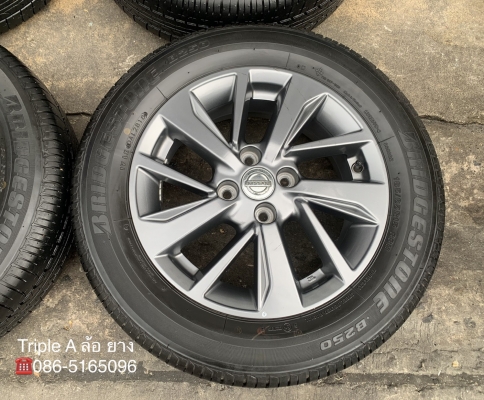 ล้อแม็ก Nissan Almera Sportech ขอบ 15 พร้อมยาง 185-65-15 Bridgestone ปี 18