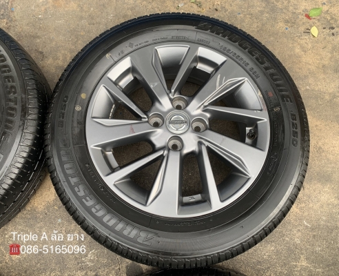 ล้อแม็ก Nissan Almera Sportech ขอบ 15 พร้อมยาง 185-65-15 Bridgestone ปี 18