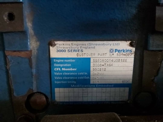 ครื่องปั่นไฟมือสอง FGWILSON ขนาด 575kVA เครื่องยนต์ PERKINS 3008-TAG4