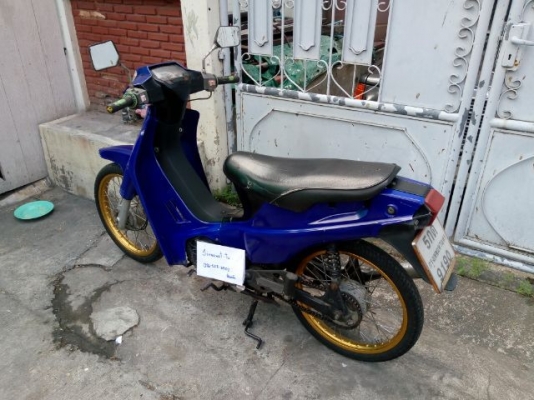 Suzuki Crystal 110cc. ล้อ Com แท้ 17-1.4 ภาษี 2563 ชุดโอนครบ ขายตามสภาพ ใช้งานปกติ ดูรถปิ่นเกล้า