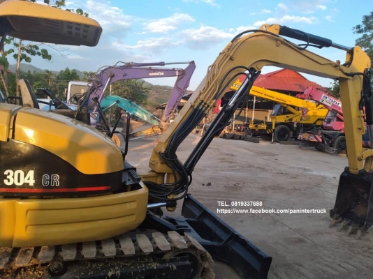 SALE ราคาถูกใจ !! รถขุด CATERPILLAR 304CR คอนโทรลน้ำมัน ปั๊มนิ้ว มีลายไปป์ปิ้ง(ลายหัวกระแทก) ปรับสภา