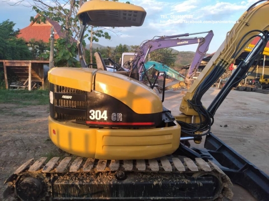 SALE ราคาถูกใจ !! รถขุด CATERPILLAR 304CR คอนโทรลน้ำมัน ปั๊มนิ้ว มีลายไปป์ปิ้ง(ลายหัวกระแทก) ปรับสภา