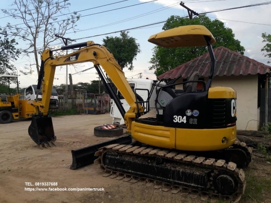 SALE ราคาถูกใจ !! รถขุด CATERPILLAR 304CR คอนโทรลน้ำมัน ปั๊มนิ้ว มีลายไปป์ปิ้ง(ลายหัวกระแทก) ปรับสภา