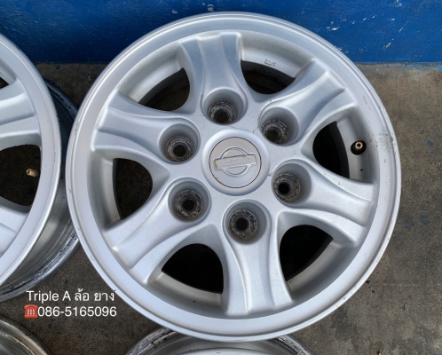 ล้อแม็ก 6รู139 นิสสัน ฟอร์นเทียร์ ขอบ14 สภาพดี ล้อแม็ก 6รู139 นิสสัน ฟอร์นเทียร์ ขอบ14 สภาพดี