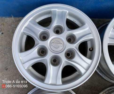 ล้อแม็ก 6รู139 นิสสัน ฟอร์นเทียร์ ขอบ14 สภาพดี ล้อแม็ก 6รู139 นิสสัน ฟอร์นเทียร์ ขอบ14 สภาพดี