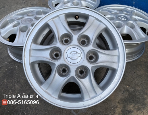 ล้อแม็ก 6รู139 นิสสัน ฟอร์นเทียร์ ขอบ14 สภาพดี ล้อแม็ก 6รู139 นิสสัน ฟอร์นเทียร์ ขอบ14 สภาพดี