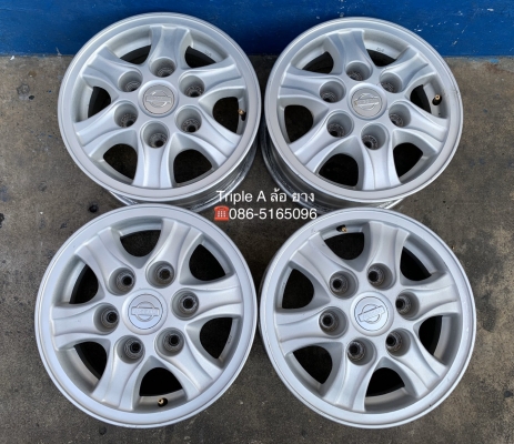 ล้อแม็ก 6รู139 นิสสัน ฟอร์นเทียร์ ขอบ14 สภาพดี ล้อแม็ก 6รู139 นิสสัน ฟอร์นเทียร์ ขอบ14 สภาพดี