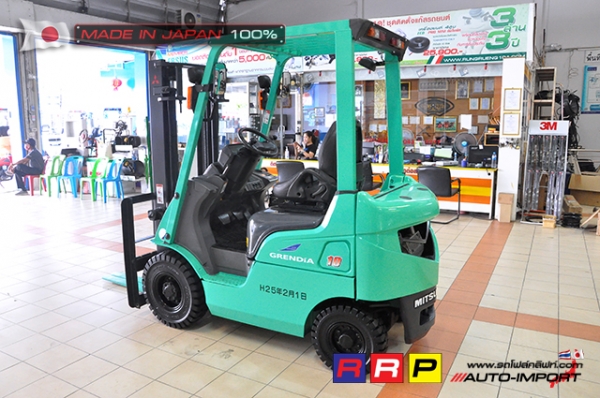 ขายรถโฟล์คลิฟท์มือสอง MITSUBISHI รุ่น FGE10T-F34-60132 นำเข้าจากประเทศญี่ปุ่น 100\% ไม่เคยใช้งานในไทย