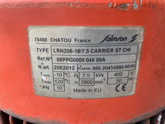 ขายปั๊มน้ำเพิ่มแรงดัน Inline Pump Salmson 10HP. 380V made in France ขนาดเข้า 2.5นิ้ว ออก 2.5นิ้ว สภาพสวย หมุนนิ่มเดิมๆ พร้อมใช้งาน มี 3ชุดครับ ขายปั๊มน้ำเพิ่มแรงดัน Inline Pump Salmson 10HP. 380V made in France ขนาดเข้า 2.5นิ้ว ออก 2.5นิ้ว สภาพสวย หมุนนิ่มเดิมๆ พร้อมใช้งาน มี 3ชุดครับ