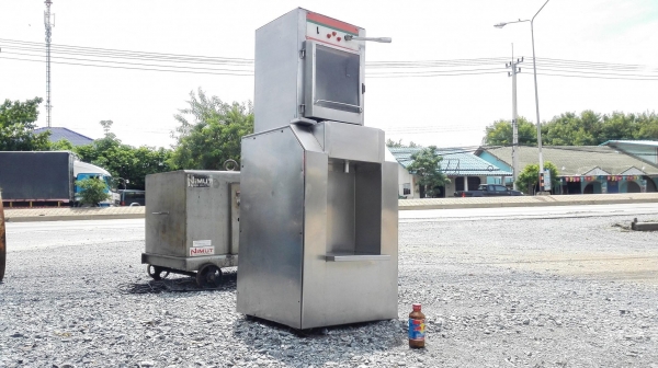 เครื่องคั้นน้ำกระทิสเตนเลส ระบบต้นกำลังไฮดรอลิค ใช้ไฟบ้าน 2 สาย 220V สภาพสวยสดใหม่พร้อมใช้