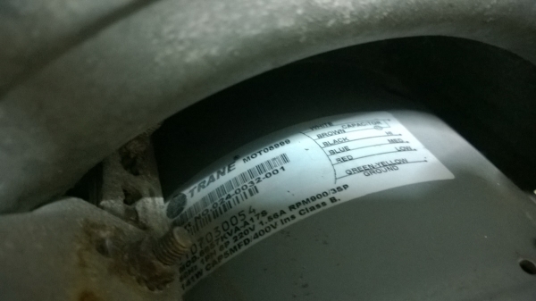 Blowerแอร์เทรน (Trane air package unit ) Blowerแอร์เทรน (Trane air package unit )