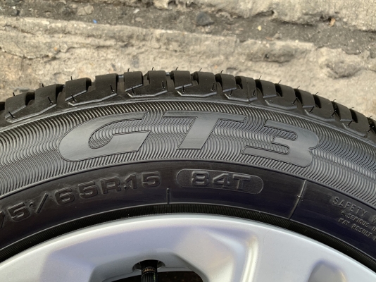 ล้อแม็กป้ายแดง Honda New Jazz ตัวรองท็อป ขอบ 15 พร้อมยางป้ายแดง 175-65-15 GoodYear สวยกริ๊บ