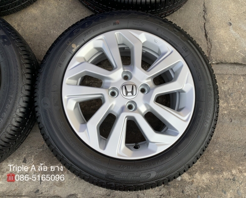 ล้อแม็กป้ายแดง Honda New Jazz ตัวรองท็อป ขอบ 15 พร้อมยางป้ายแดง 175-65-15 GoodYear สวยกริ๊บ ล้อแม็กป้ายแดง Honda New Jazz ตัวรองท็อป ขอบ 15 พร้อมยางป้ายแดง 175-65-15 GoodYear สวยกริ๊บ