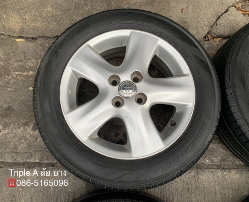 ล้อแม็ก Toyota Vios Yaris ลาย 5 ก้าน ขอบ 15 แถมยาง 185-60-15 Yokohama ปี 16