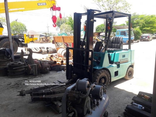 SALE ราคาถูกใจ !! FROM JAPAN FORKLIFT MITSUBISHI FG15 รถยก ขนาด 1.5 ตัน / เสาสูง 3 เมตร /เกียร์ออโต้