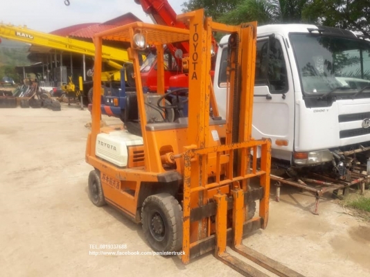 SALE !! FROM JAPAN FORKLIFT TOYOTA 4FGL14 รถยก ขนาด 1.4 ตัน / เสาสูง 3 เมตร /เกียร์ธรรมดา /เครื่องยน
