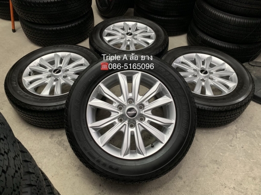 ล้อแม็ก ISUZU D-MAX 1.9 Blue Power ขอบ 18 พร้อมยาง 255-60-18 Bridgestone ปี 18 สภาพสวย