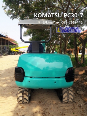 ขายรถขุดKOMATSU PC30-7 เครื่องยนต์komatsu-3D84 ,คอนโทรลน้ำมัน, ปั๊มนิ้ว, แทรคยาง, ใบมีด, รถเก่านอก, มีเอกสาร,ยังไม่เคยใช้งานในไทย
