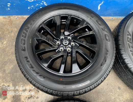 แม็กป้ายแดง Nissan Navara Caliber NP300 Black Edition ขอบ 18 พร้อมยางป้ายแดง 255-60-18 TOYO ปลายปี 1 แม็กป้ายแดง Nissan Navara Caliber NP300 Black Edition ขอบ 18 พร้อมยางป้ายแดง 255-60-18 TOYO ปลายปี 1