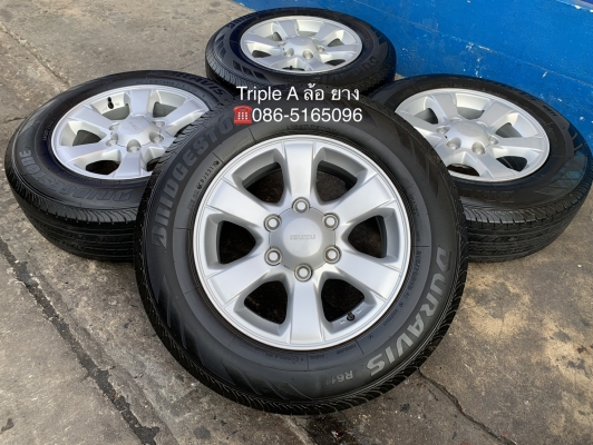 ล้อแม็ก ISUZU D-MAX Blue Power ขอบ 16 พร้อมยาง 215-70-16 Bridgestone ปี 17 สภาพดี