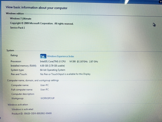 ขาย Notebook Asus A42F-VX368D Core i3 แบตเสื่อม