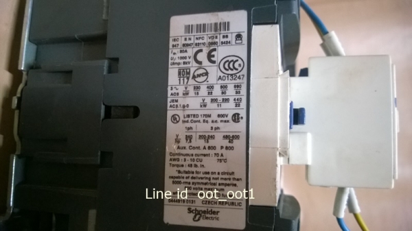 TELEMECANIQUE LC1-D5011 + D4011 +  LRD thermal overload relays
