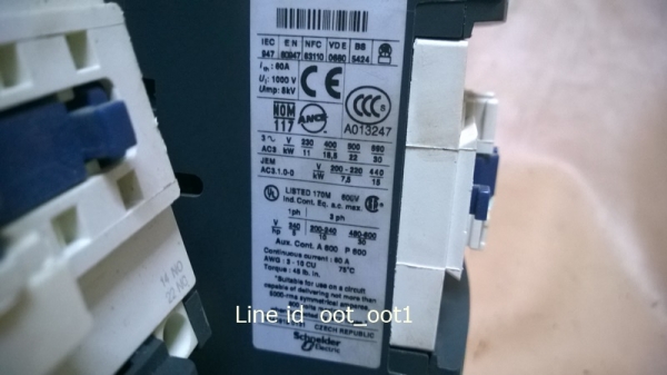 TELEMECANIQUE LC1-D5011 + D4011 +  LRD thermal overload relays