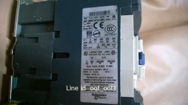 TELEMECANIQUE LC1-D5011 + D4011 +  LRD thermal overload relays