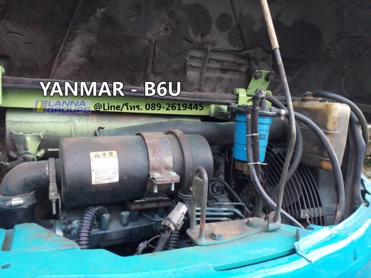 ขายรถขุดYANMAR - B6U เครื่องยนต์ยันม่าร์4TNV88 จำนวน 4 สูบ, คอนโทรลน้ำมัน ,ปั๊มนิ้ว, แทรคยาง,ใบมีด, 