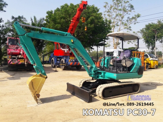 ขายรถขุดKOMATSU PC30-7 เครื่องยนต์komatsu-3D84 ,คอนโทรลน้ำมัน, ปั๊มนิ้ว, แทรคยาง, ใบมีด, รถเก่านอก, มีเอกสาร,ยังไม่เคยใช้งานในไทย